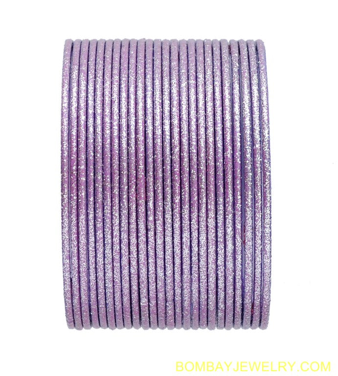 set of 18 purple bangle -s