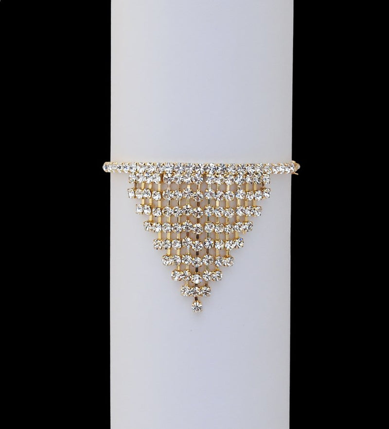 goldpolated white diamond armlet-4