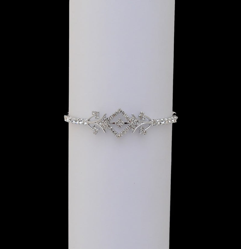 Silverpolish white diamond armlet-13
