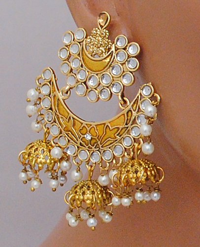 Goldpolish golden Earring-2848