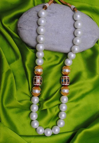 Goldpolish white pearl chain-1067