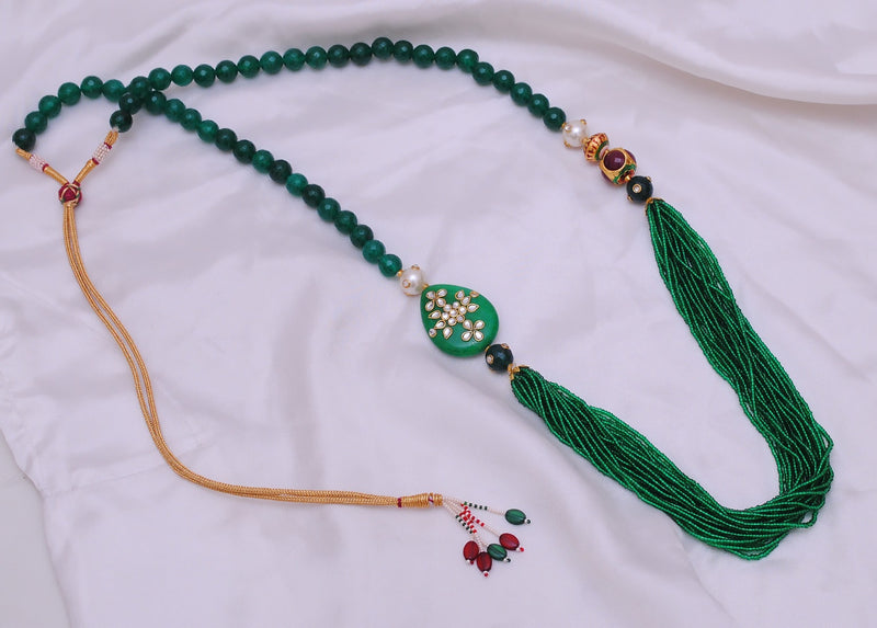Beautiful green pearl chain-17 inches long