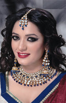 Goldpolish white kundan set-2098