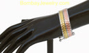 Tricolor Fashion Cuff Bangle-Adjustable