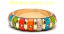 Golden And Multicolor SEVENTEEN MAGAZINE FASHGION BANGLE