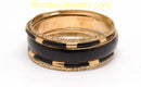 Oxidised Golden And Black Fashion Bangle Set Of 5-Medium