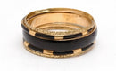 Oxidised Golden And Black Fashion Bangle Set Of 5-Medium