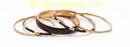 Oxidised Golden And Black Fashion Bangle Set Of 5-Medium