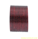 set of 18 maron metal balges-m