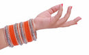 Beautiful orange and golden bangle set-2186