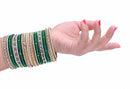 Goldpolih green bangle set-2192