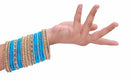 Goldpolish Aqua blue bangle set-2196