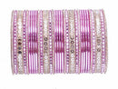 pink and golden bangle set-2200