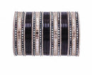 Black and golden bangle set-2204