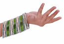 Green and golden bangle  set-2208