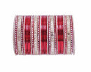 Maroon and  golden bangle set-2209
