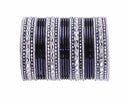 Black and Silver bangle set-2210