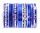 Blue and Silver bangle set-2218