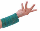 Turquoise green and golden bangle  set-2227