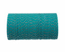 Turquoise green bangle set-2249