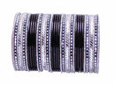 black and silver bangle set-2291
