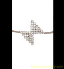 silverplated diamond armlet