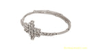 silverplated white diamond armlet