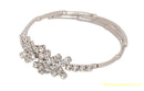 silverplated white diamond armlet