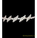 silverplated white diamond armlet