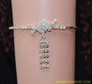 GOLDPLATED WHITE DIAMOND ARMLET