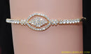 GOLDPLATED WHITE DIAMOND ARMLET