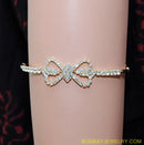 goldplated white diamond armlet