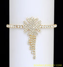 goldplated white diamond armlet