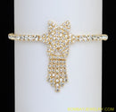 goldplated white diamond armlet