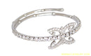 silverplated white diamond armlet