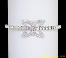 silverplated white diamond armlet