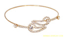 goldplated white diamond armlet