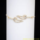 goldplated white diamond armlet