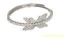 silverplated white diamond armlet