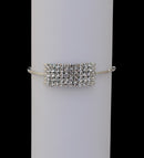 Silverpolish white diamond armlet-12