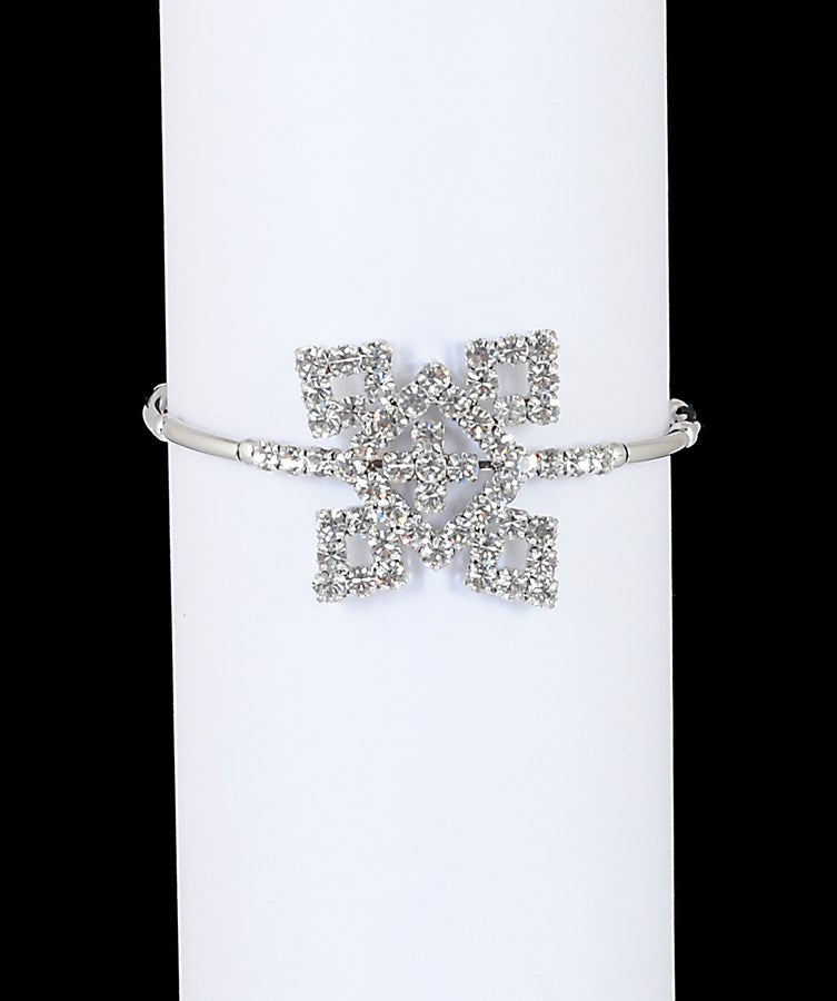 Silverpolish white diamond armlet-17