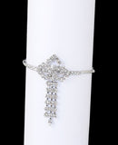 Silverpolish white diamond armlet-18