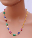 Goldpolish multicolour chain -10.50"