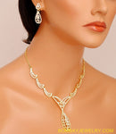 goldplated white diamond set