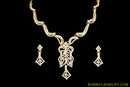 goldplated white diamond set