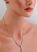 Goldplated montana and white diamond set-98