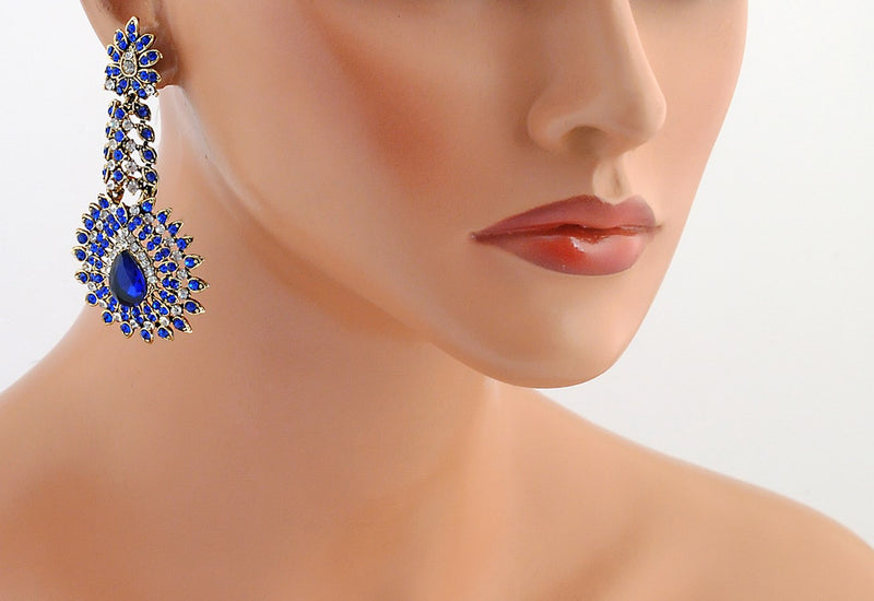 Goldpolish white diamond earring-110