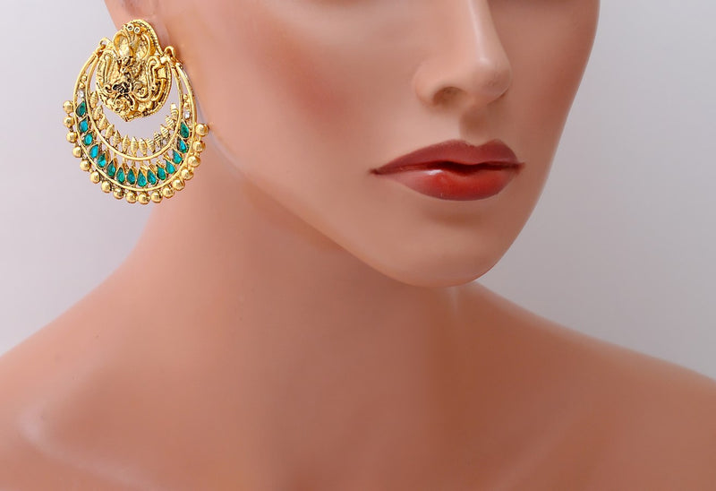 Ramleela Turquoise blue earring-102