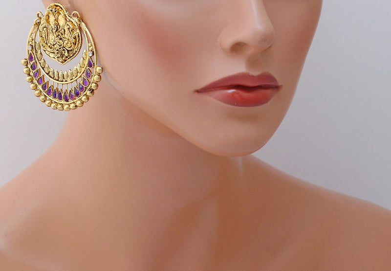 Ramleela purple Earring-103