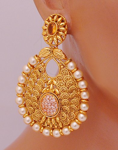 Goldpolish earring-2605